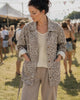 Jas canvas leopard
