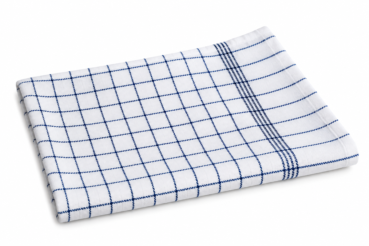 Keukendoeken 3 st – Wit met blauwe ruiten