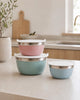 Schalen met deksel PASTEL – Set van 3 schalen