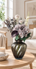 Boeket met hortensia en eucalyptus