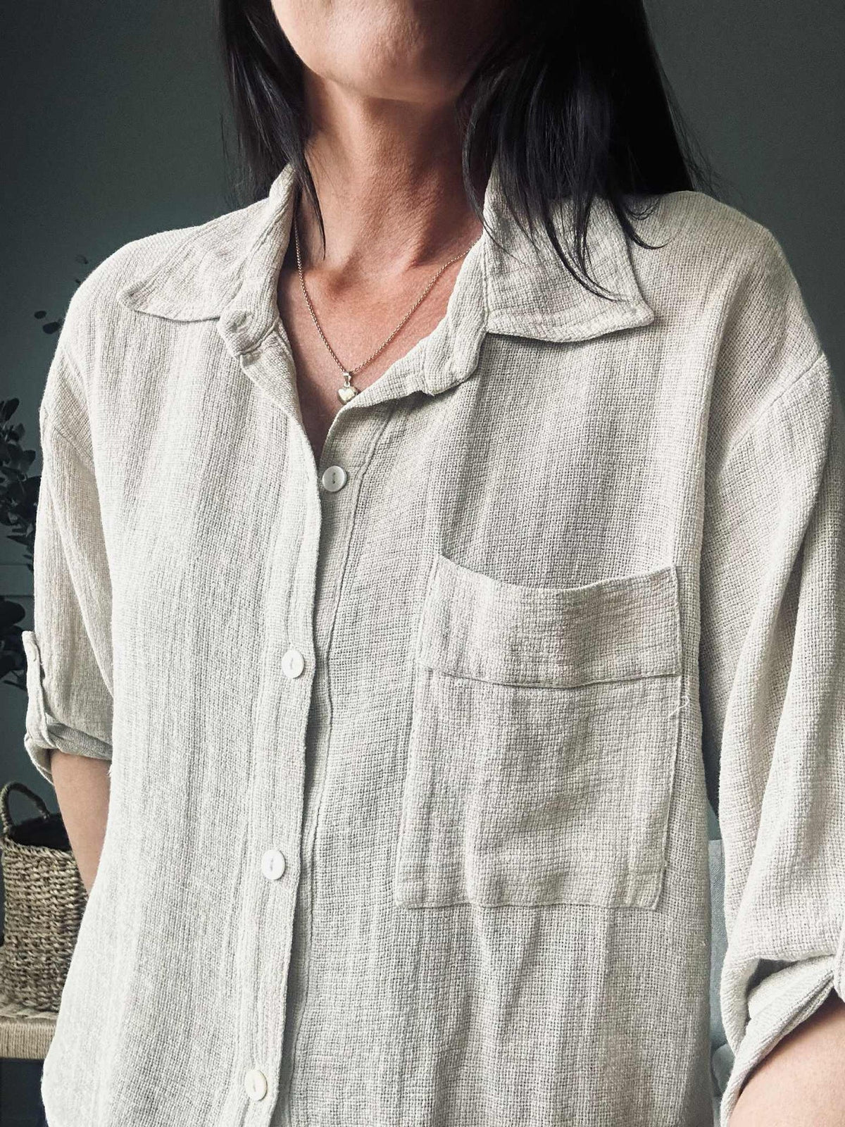 Blouse Milla - Linnenmix beige