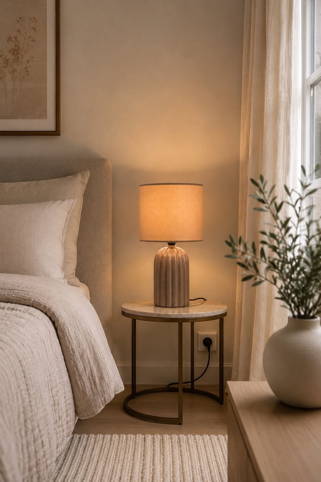 Tafellamp Taupe