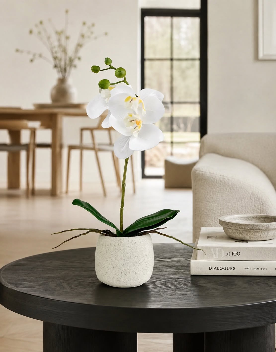 Orchidee in pot - Wit 36 cm