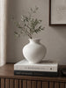 Vaas metaal - Off White 23 cm