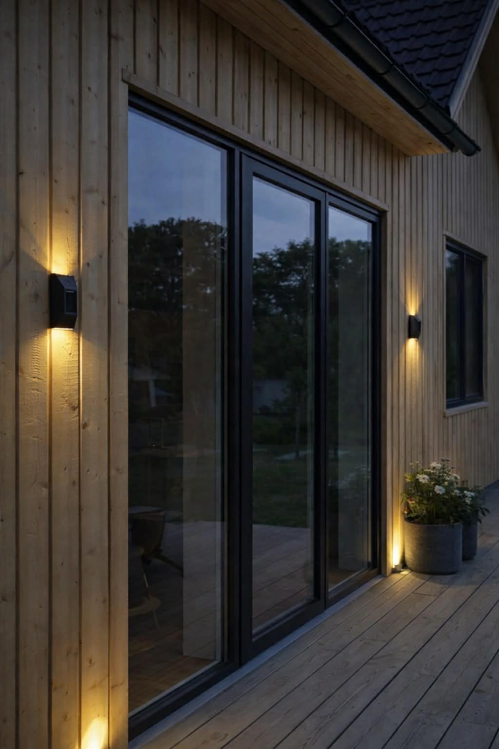 Wandlamp op zonne-energie – Up & Down 4 stuks