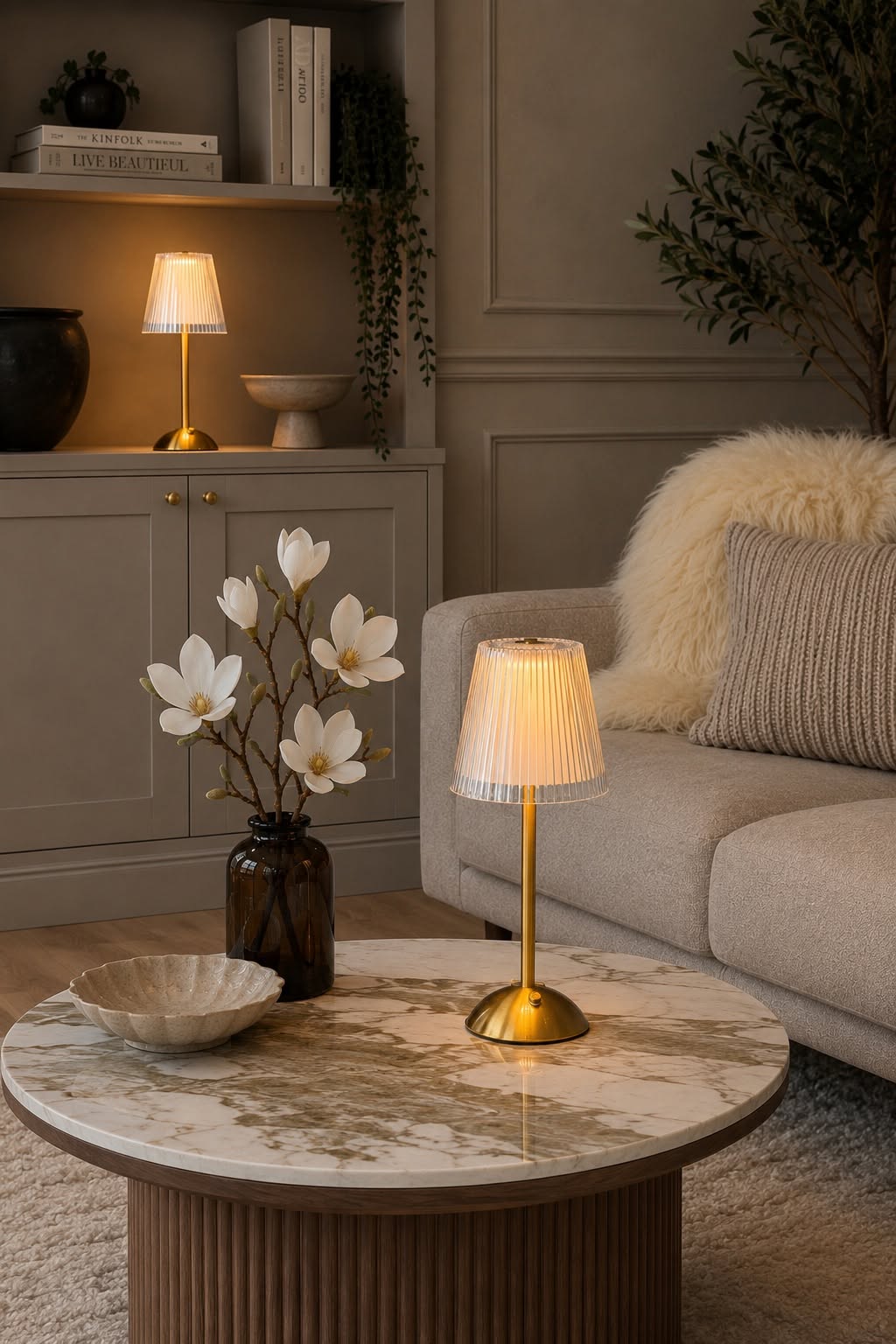 LED tafellamp GOLD - Set van 2 lampen