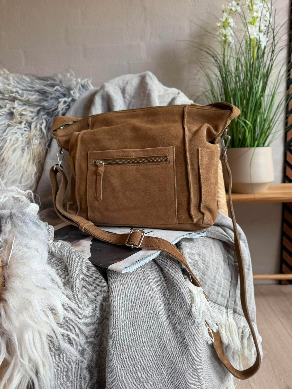 Crossover XL suède camel