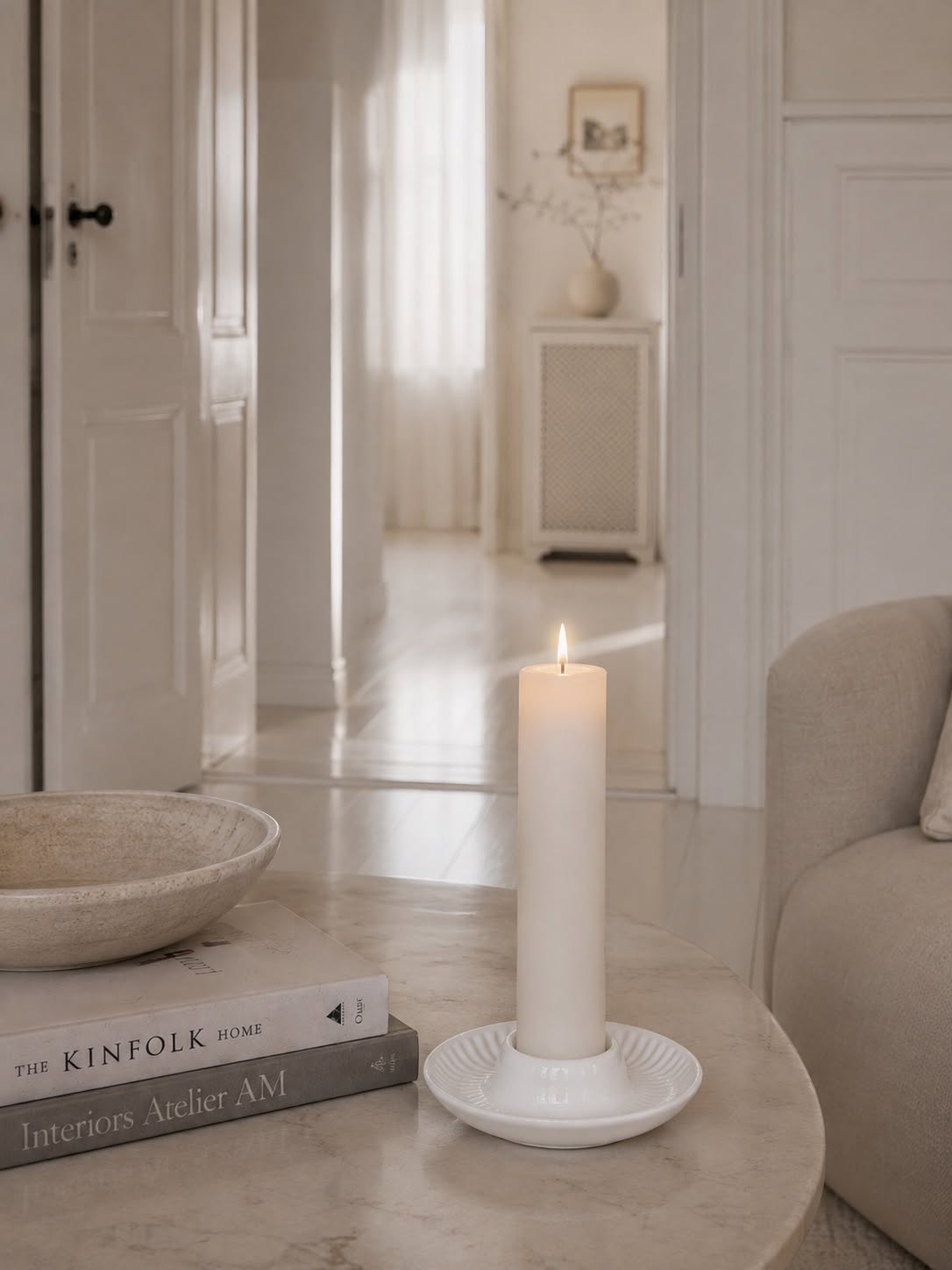 Kandelaarschaal White