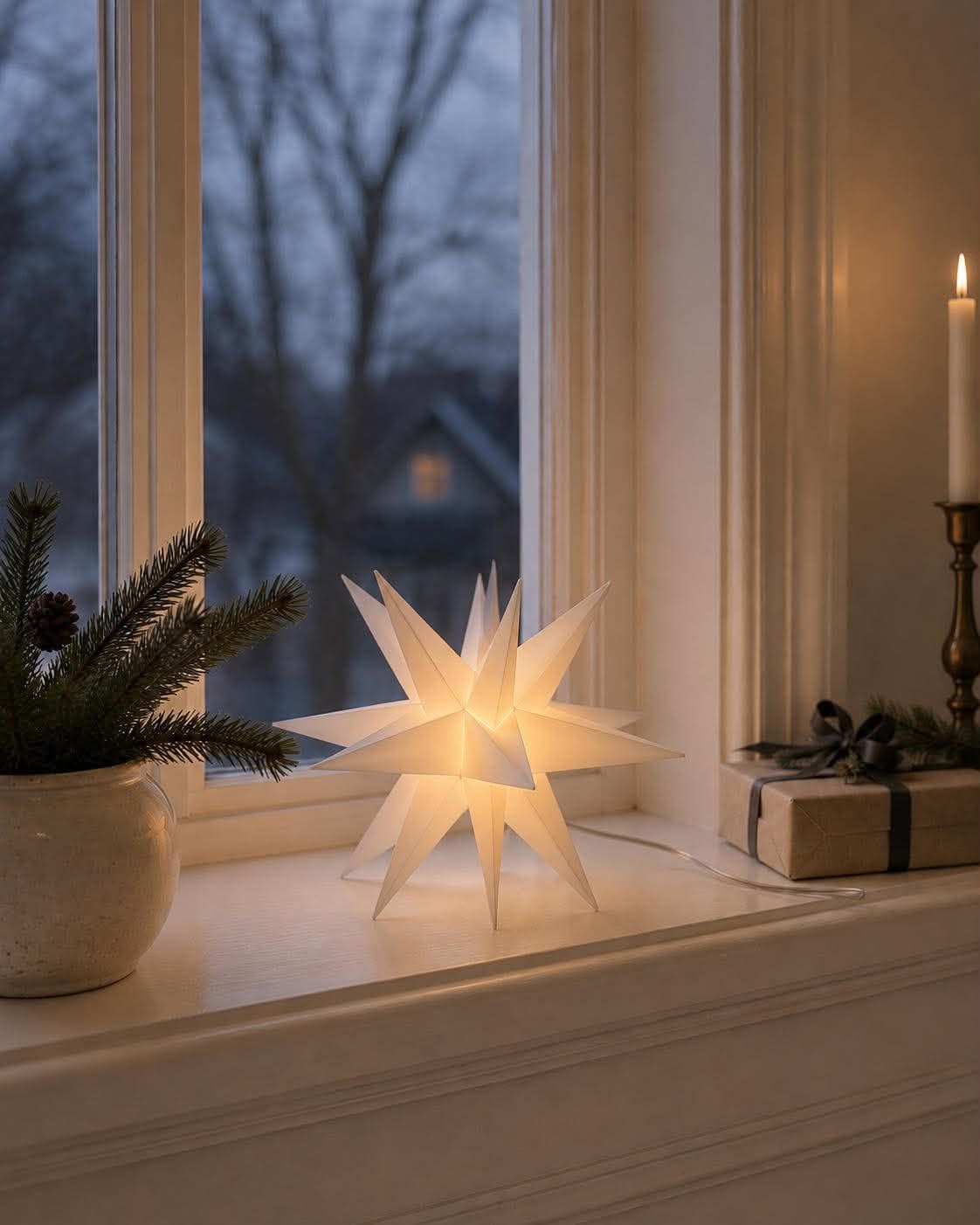 Ster met LED-licht - meerdere formaten