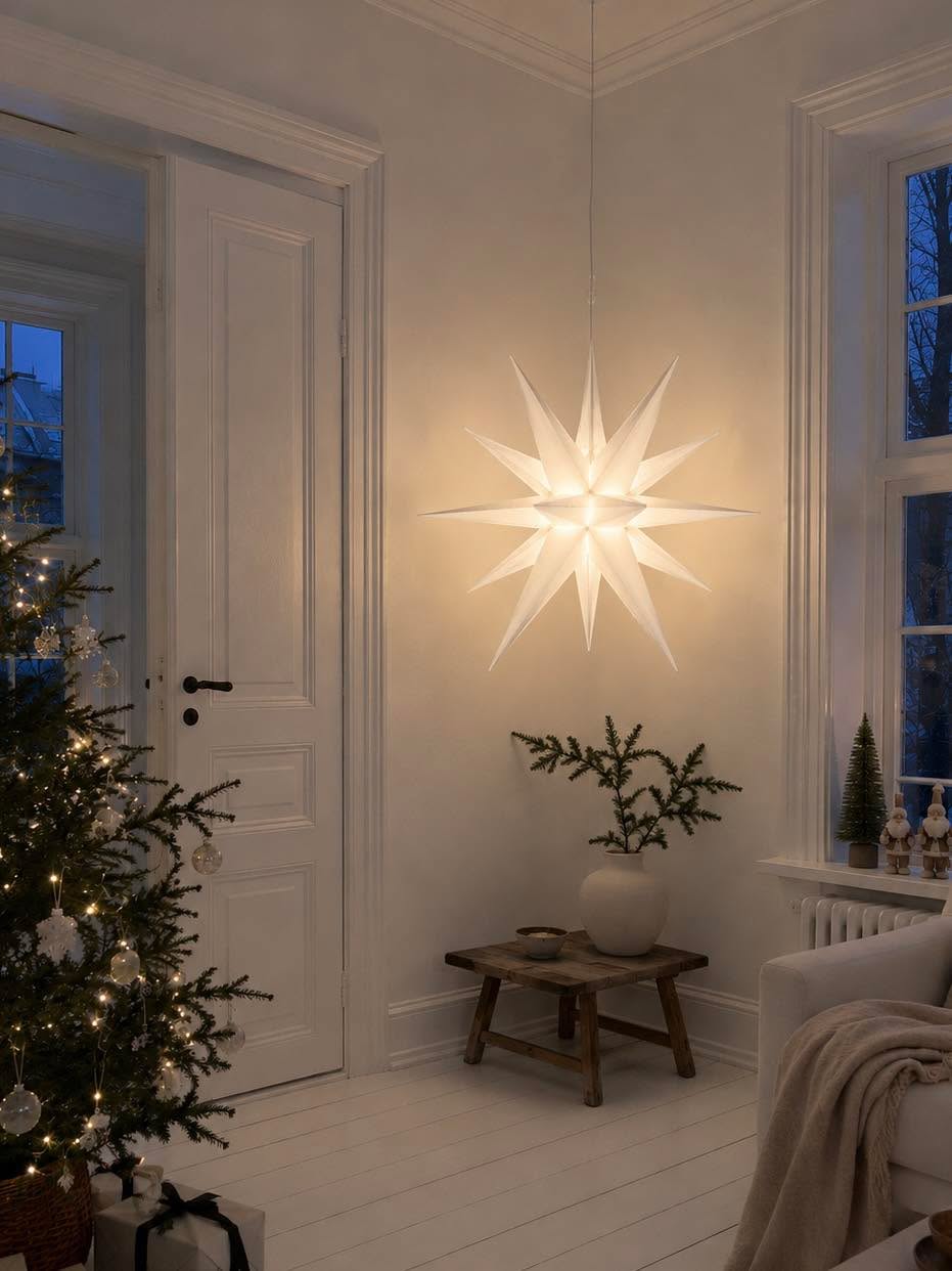Ster met LED-licht - meerdere formaten