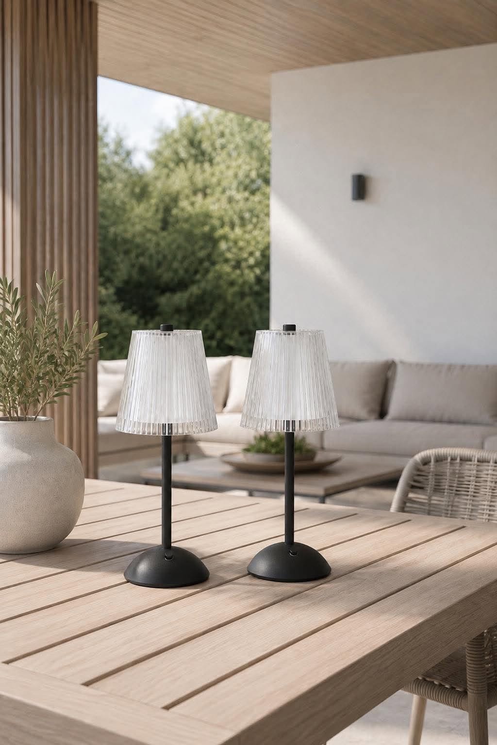 LED tafellamp BLACK - Set van 2 lampen