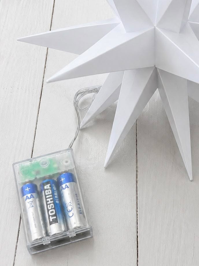 Ster met LED-licht - meerdere formaten
