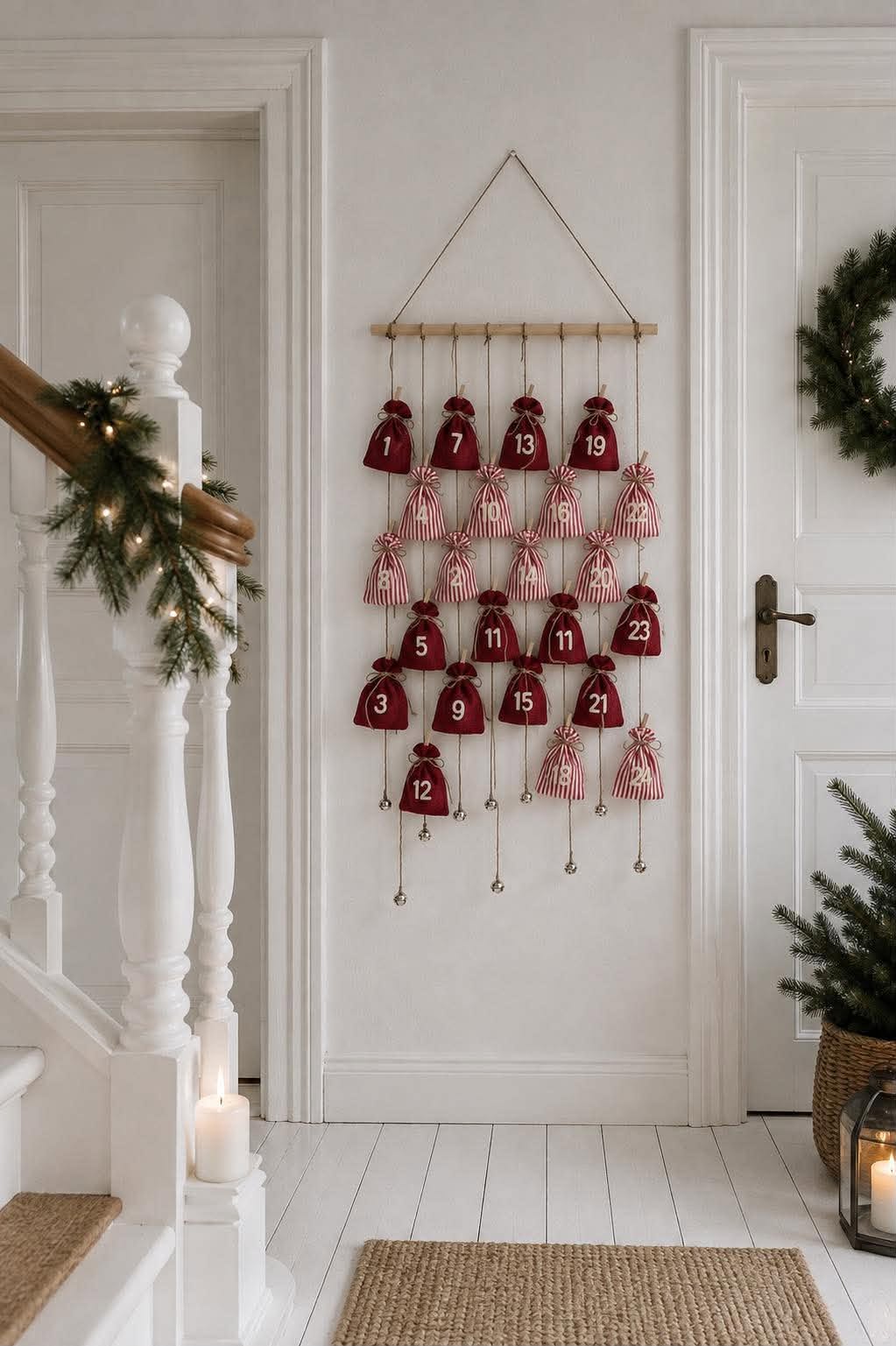 Adventskalender met ophanging