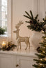 Rendier met glitters - 28 cm