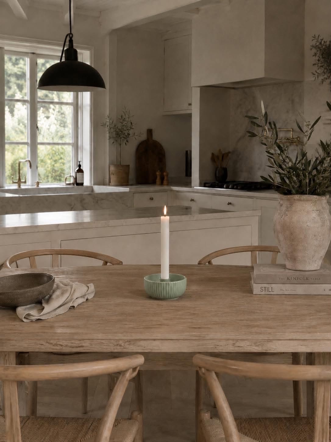 Kandelaar voor dinerkaarsen - Mint