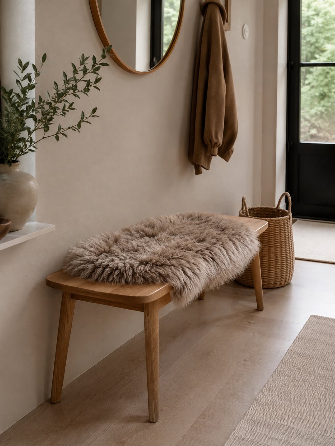 Lamvacht Taupe - 85x55cm