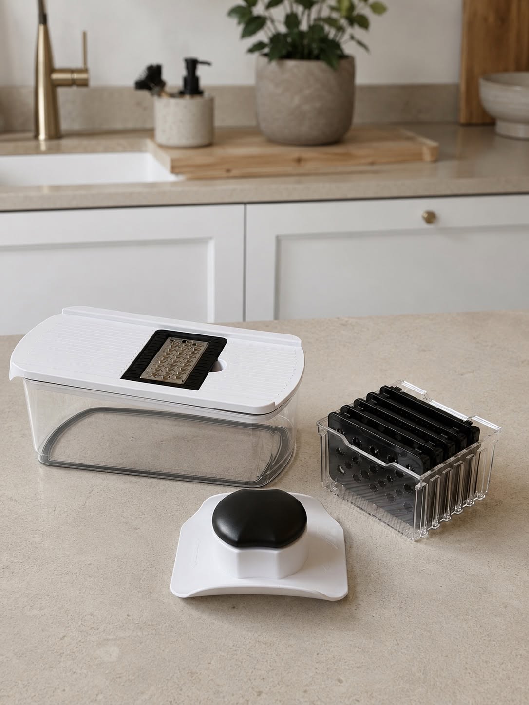 Mandoline - Ink-box en 6 verschillende messen
