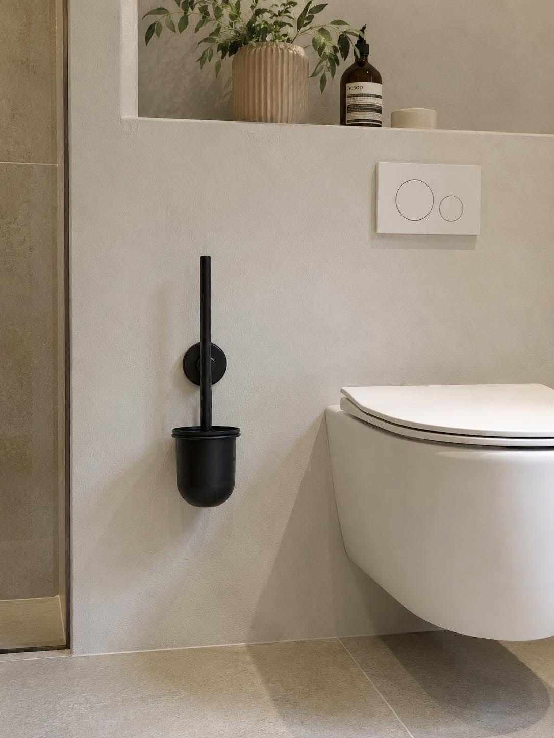 Toiletborstel met ophanging