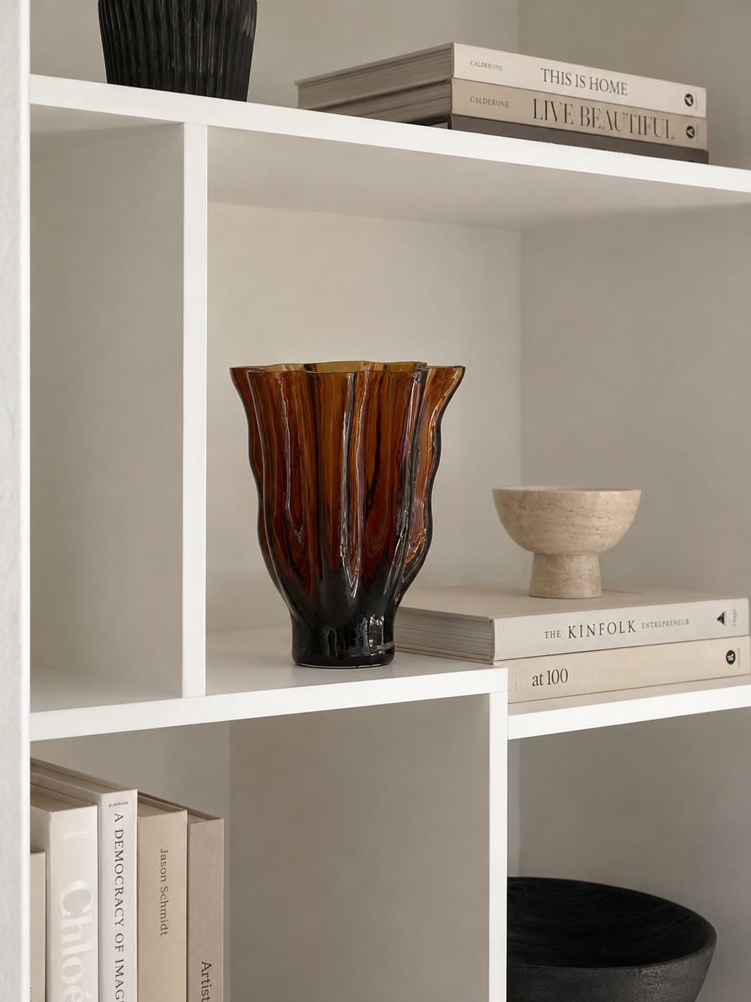 Vaas bruin glas