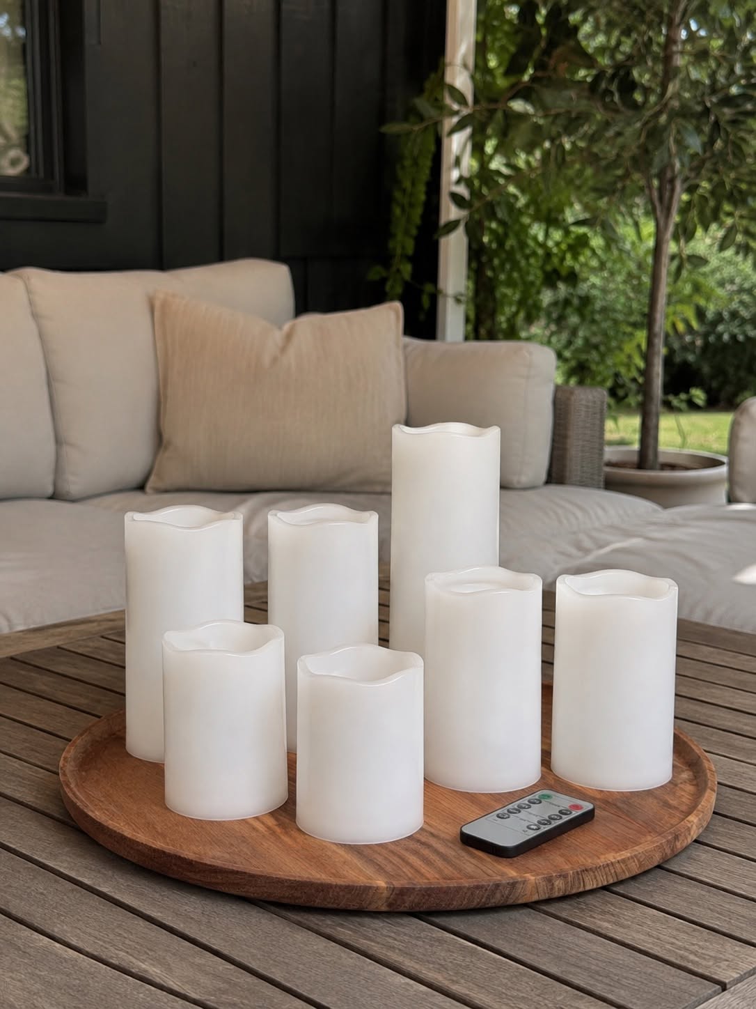 XL Lichtset 7 stuks stompkaarsen