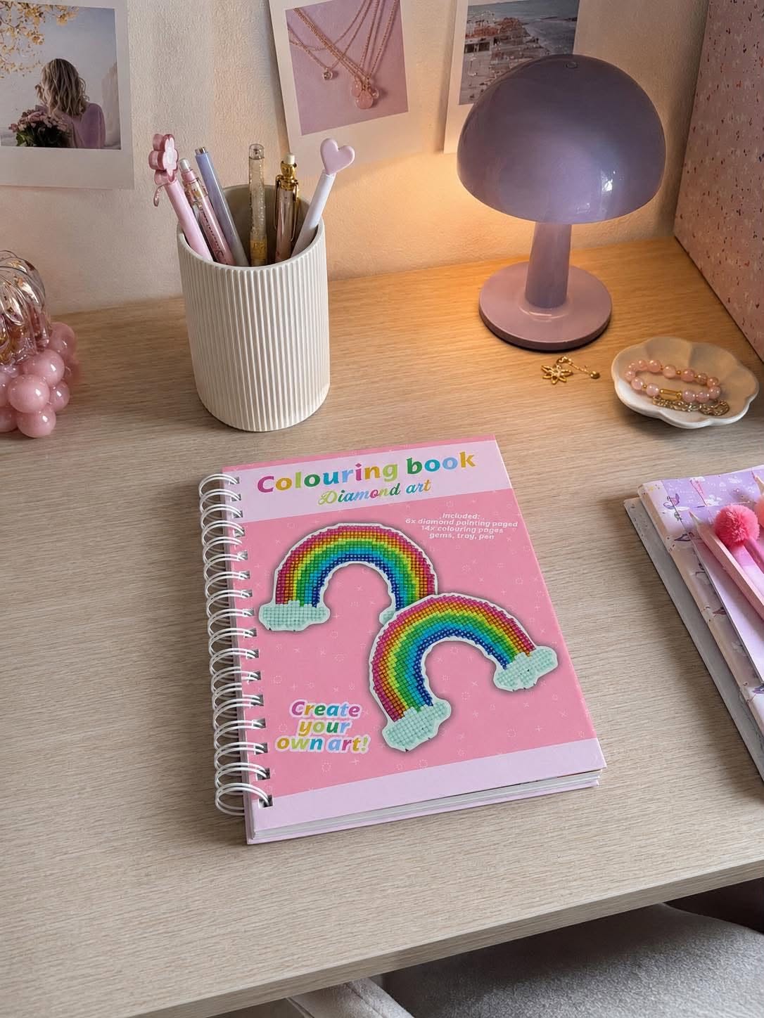 Boek met diamond-deco
