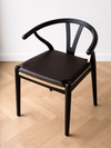 Leren zitkussen Dark brown - Past op Y-stoel