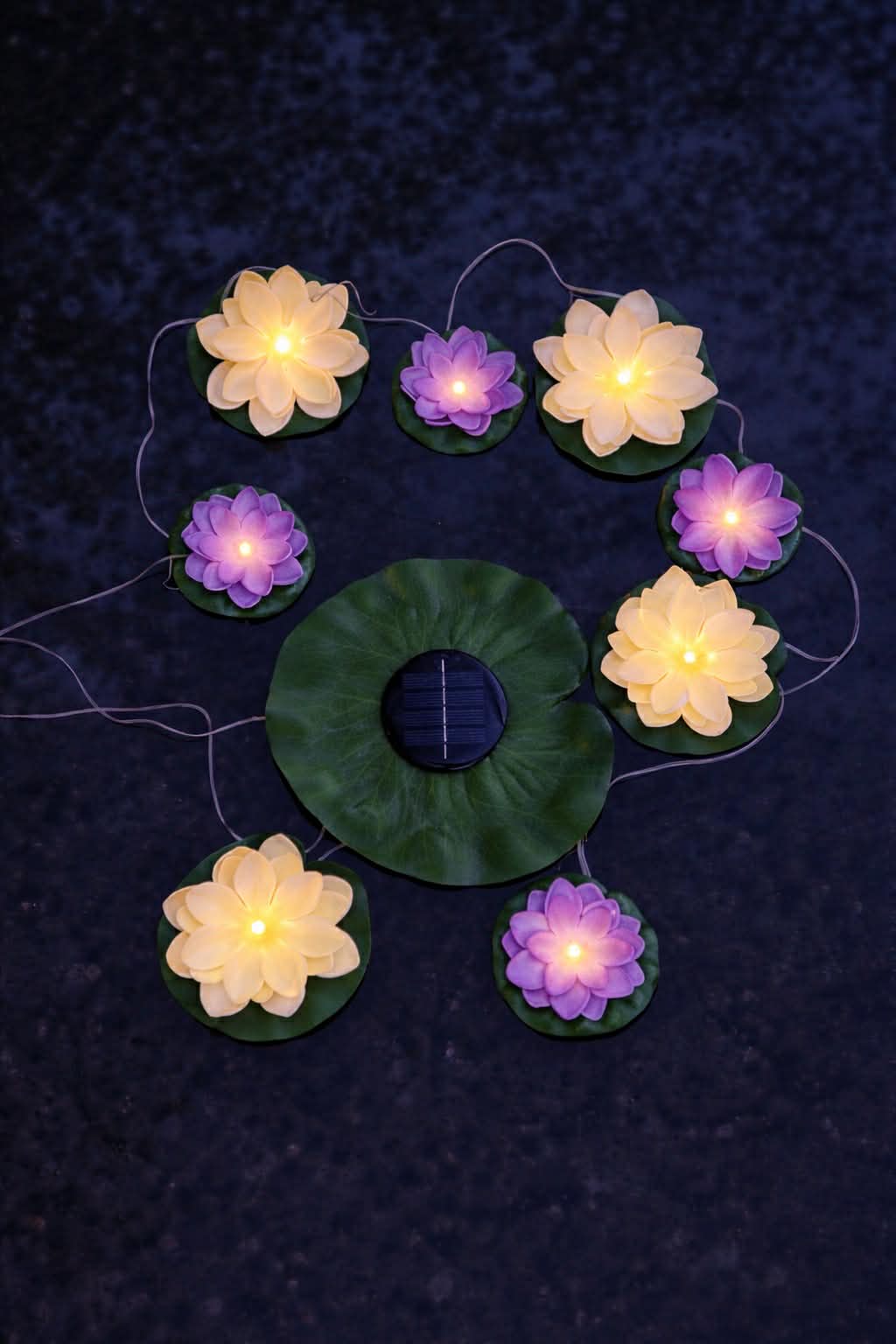 Lotus ketting met Solar - 8 bloemen