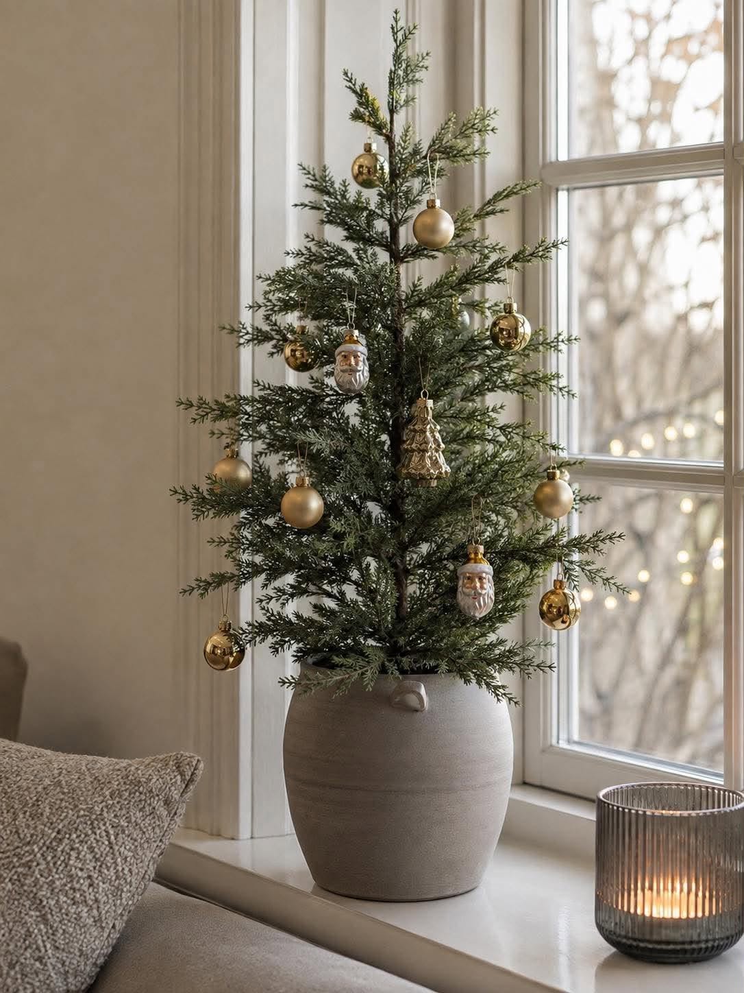 Mini kerstballen - Goud