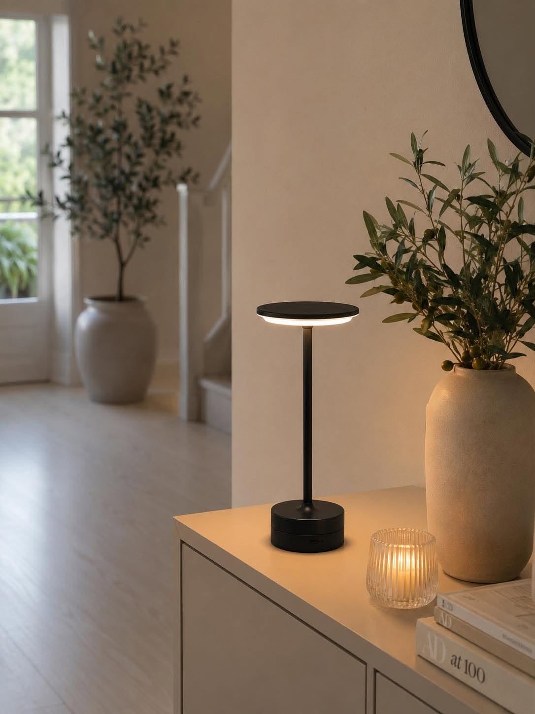 Oplaadbare LED tafellamp – Lux Black