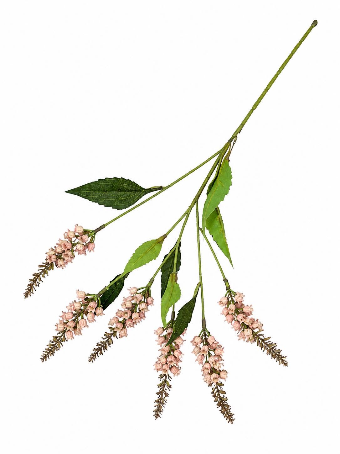 Bloemenstengel - Roze klokje 55 cm