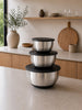 Mengkommen met deksel - Set van 3 stuks
