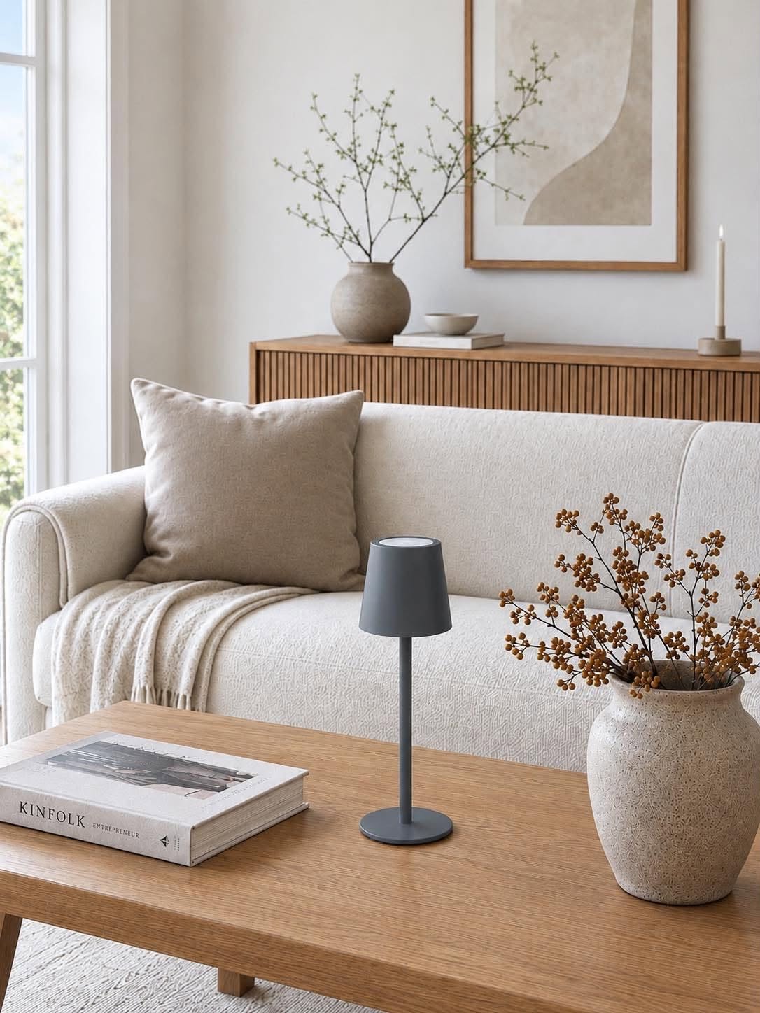 Oplaadbare lamp - Grey