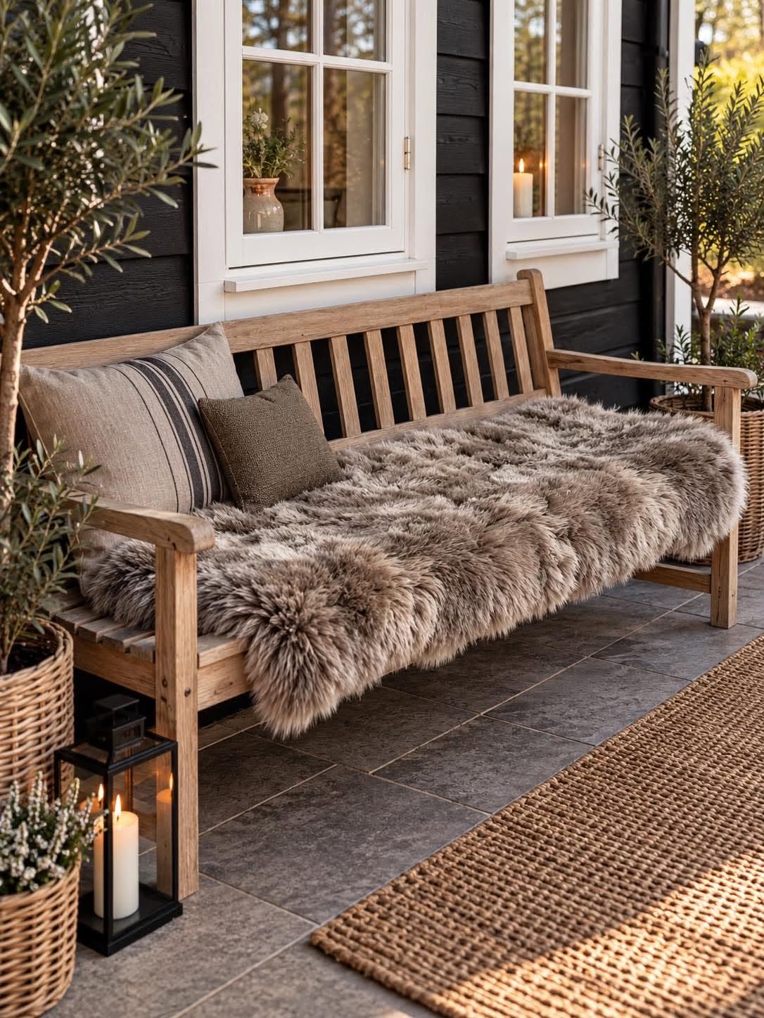 Vloerkleed van lamsvacht - 70x140 Mocca