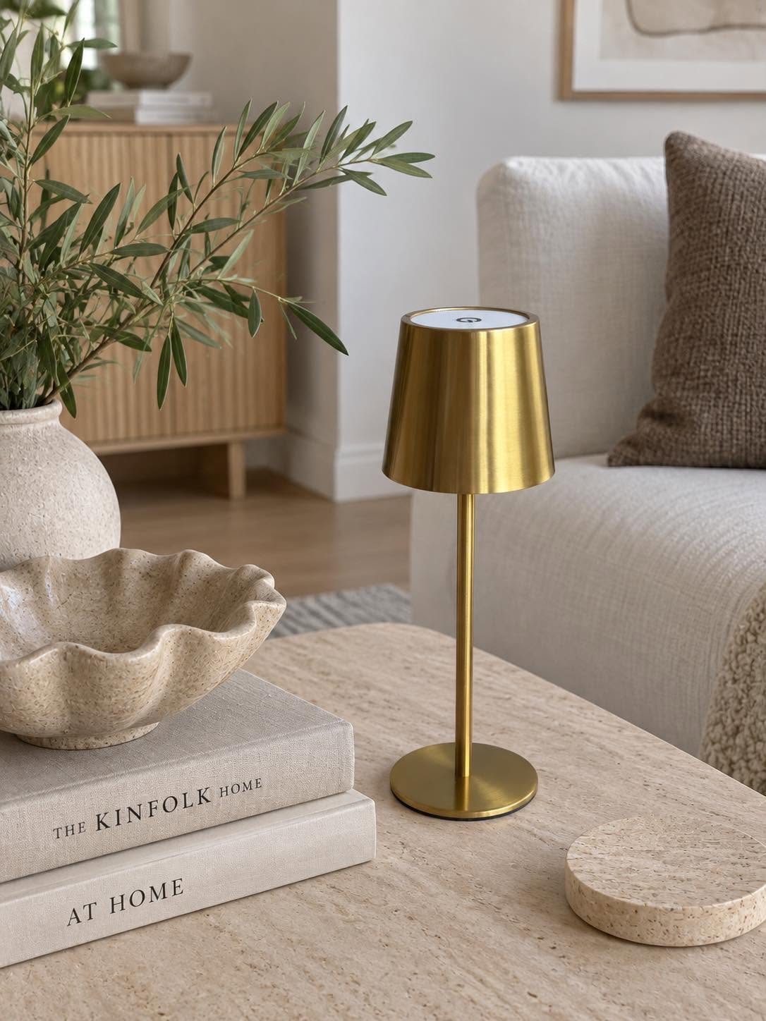 Mini LED Tafellamp oplaadbaar – Gold