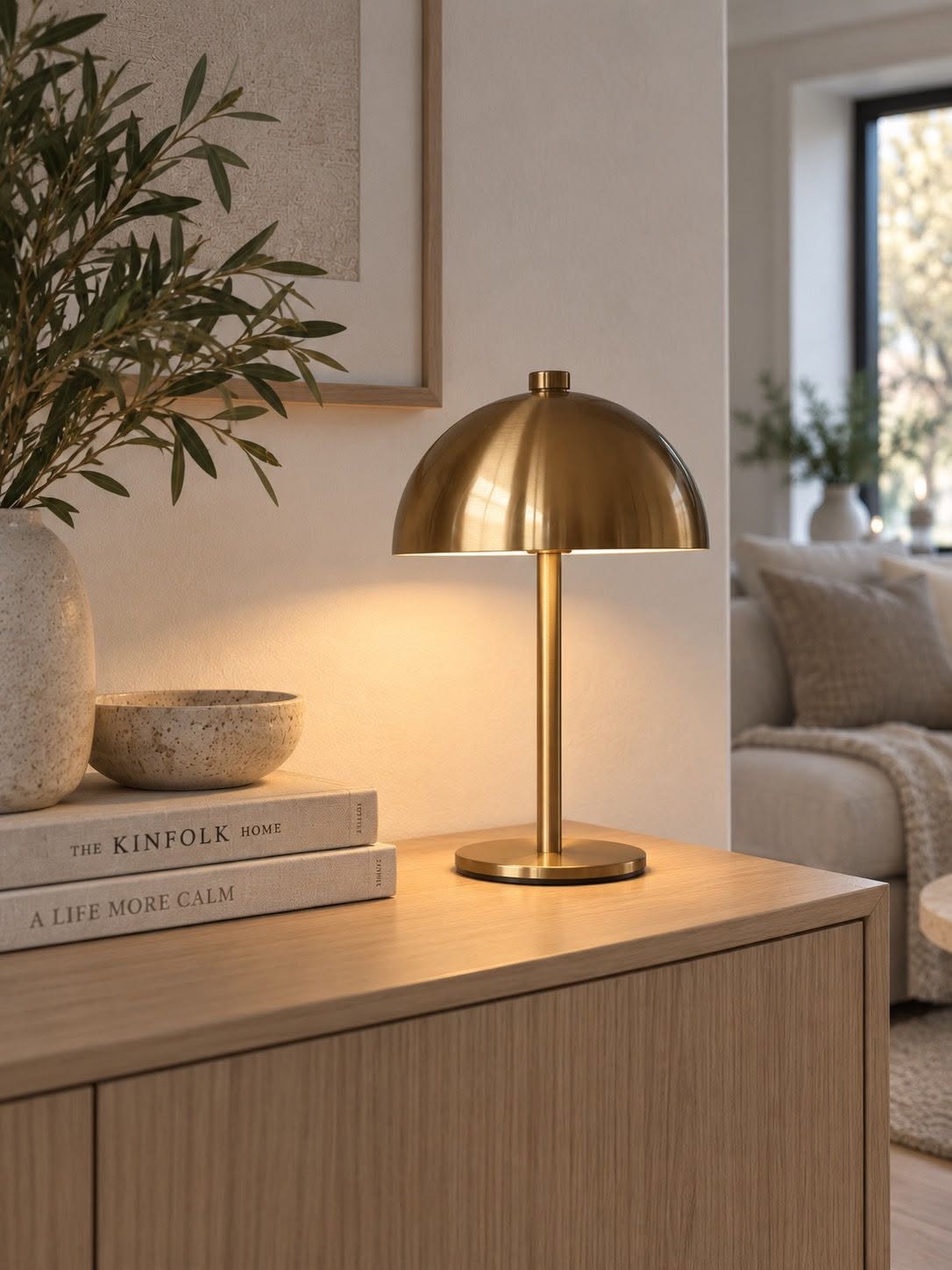 Oplaadbare LED-tafellamp – Gold