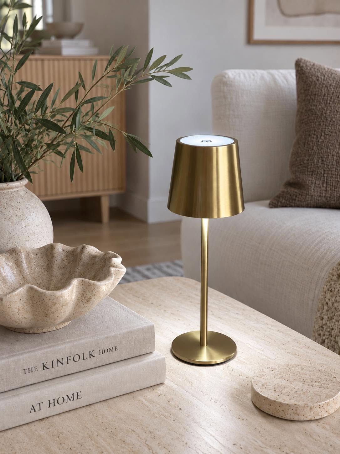 Mini LED Tafellamp oplaadbaar – Gold
