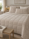 Bedsprei velours - Zand