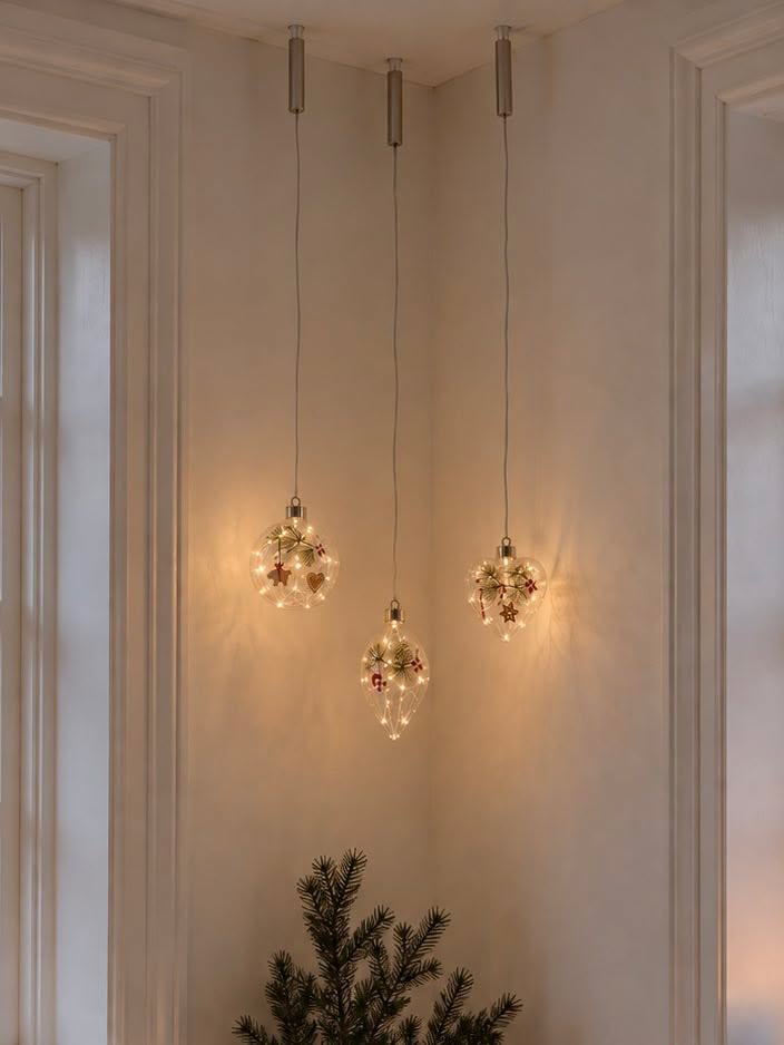 Kerstballen met led-licht
