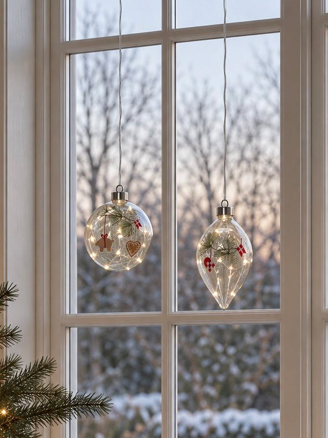 Kerstballen met led-licht