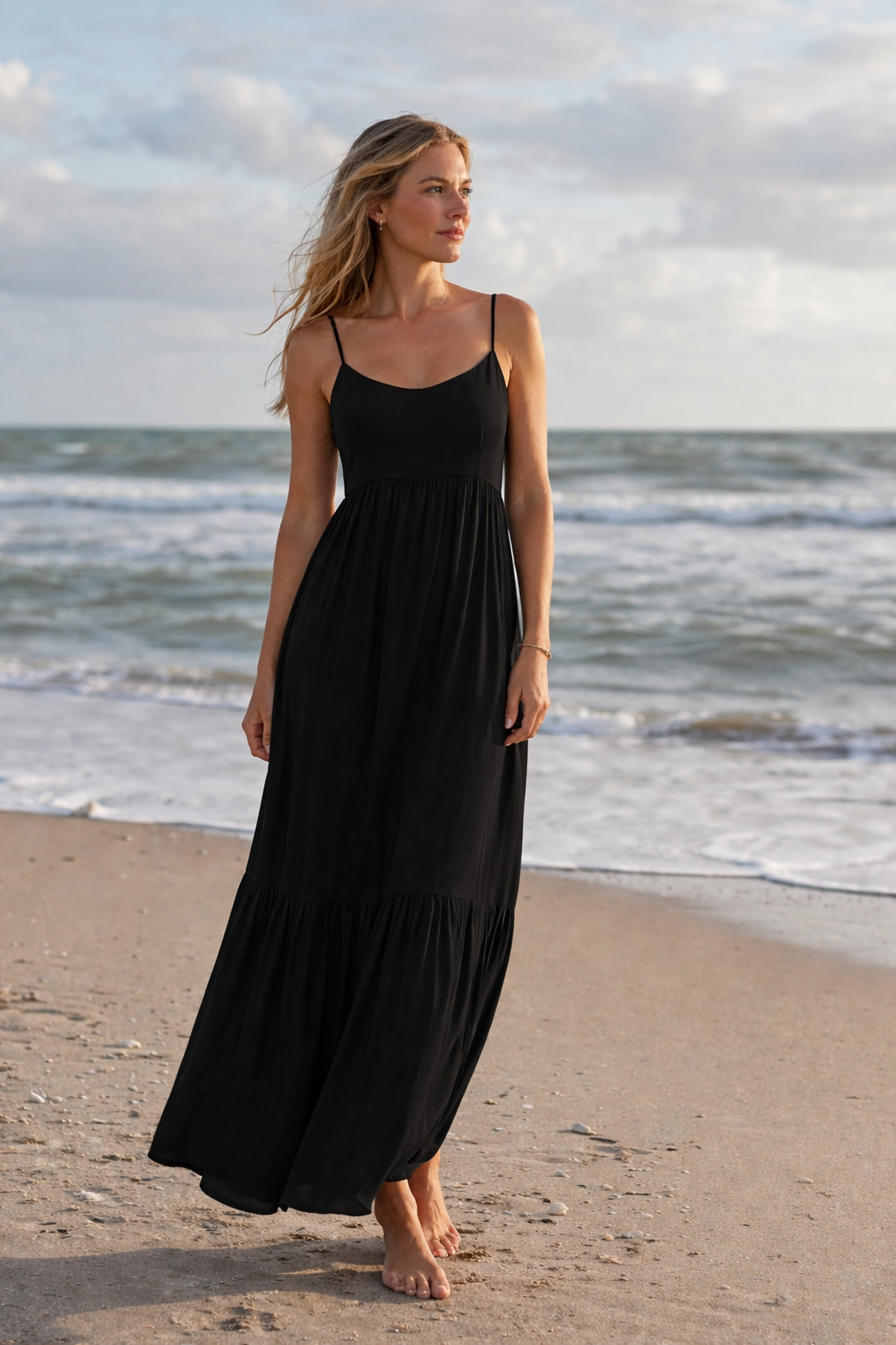 Jurk Tara depeche - Black