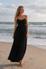 Jurk Tara depeche - Black