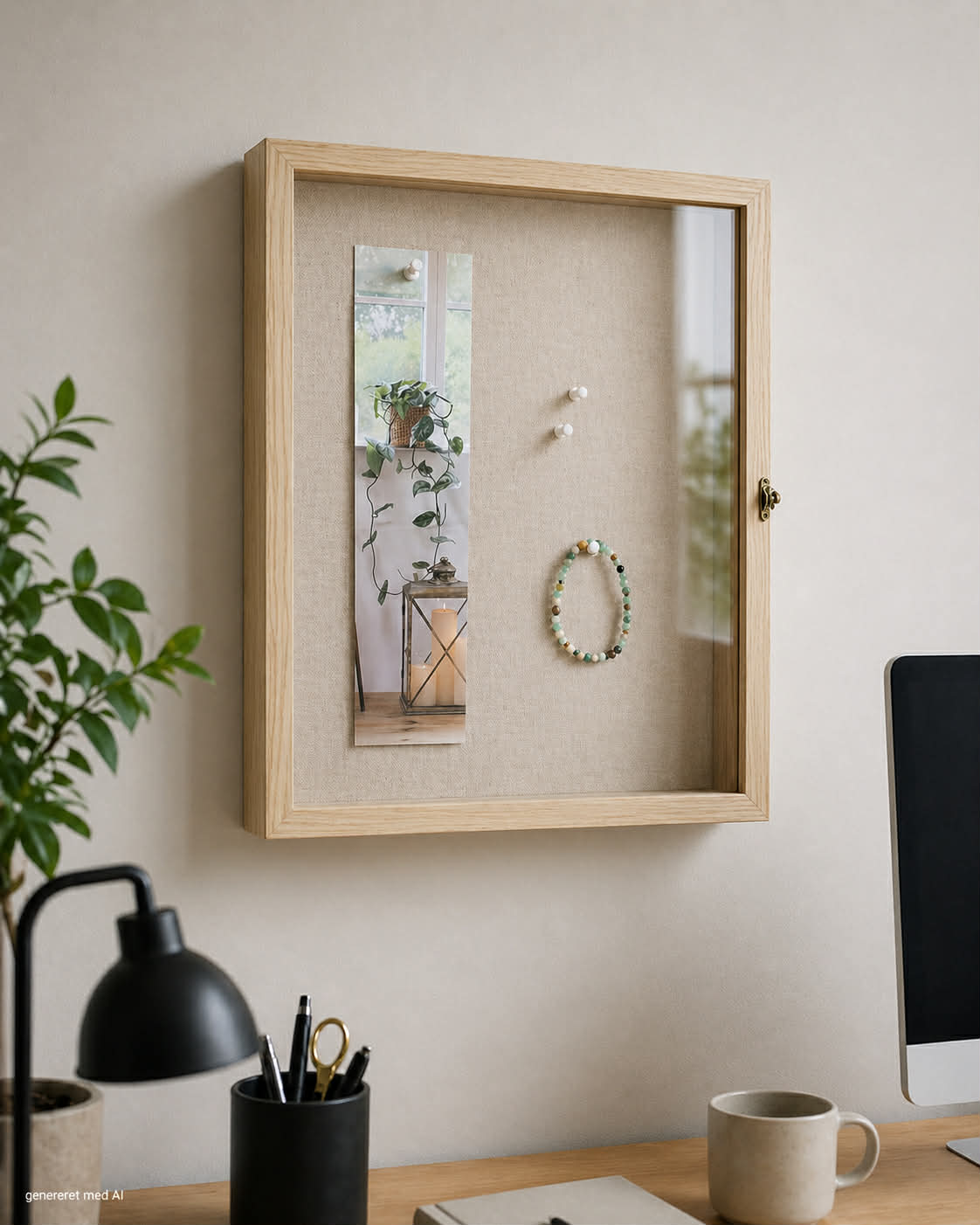 3D-lijst/prikbord - Naturel