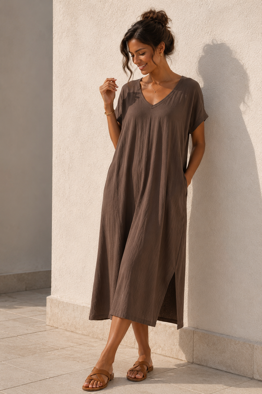 Jurk Valley - Brown