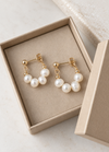 Oorbellen Sienna met parels 18K verguld