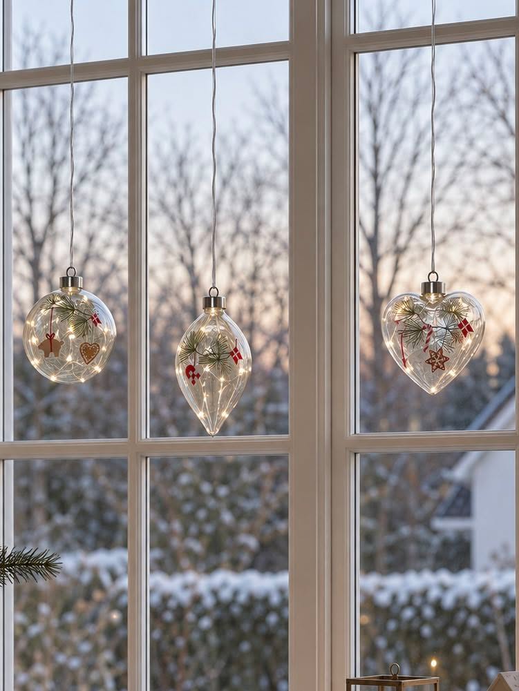 Kerstballen met led-licht