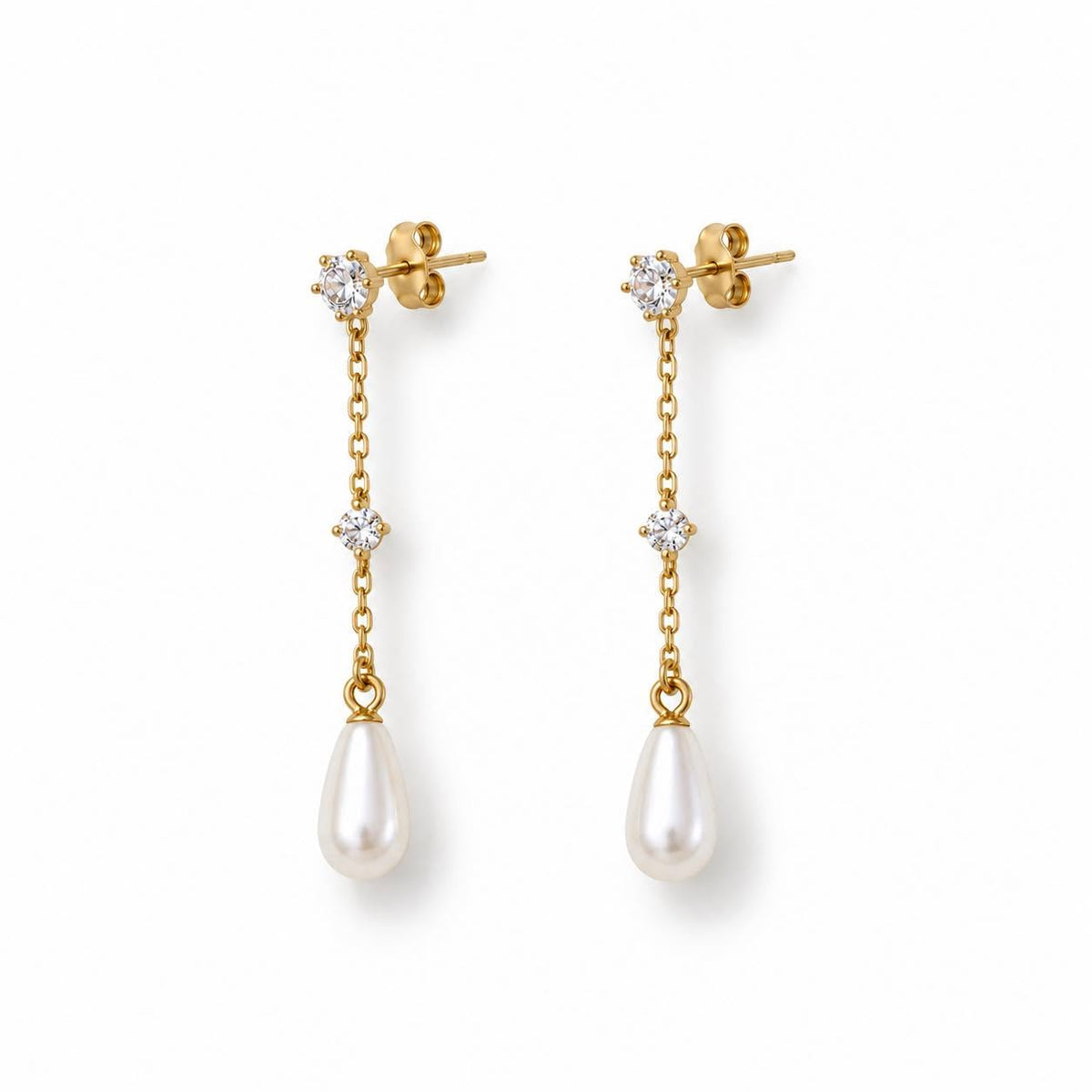 Oorbellen Mischa 18K verguld sterling zilver