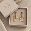 Oorbellen Feather - Golden
