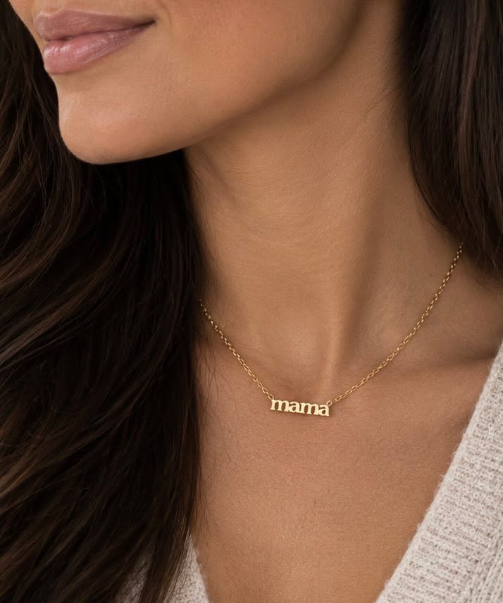Ketting Mama verguld – Waterdicht