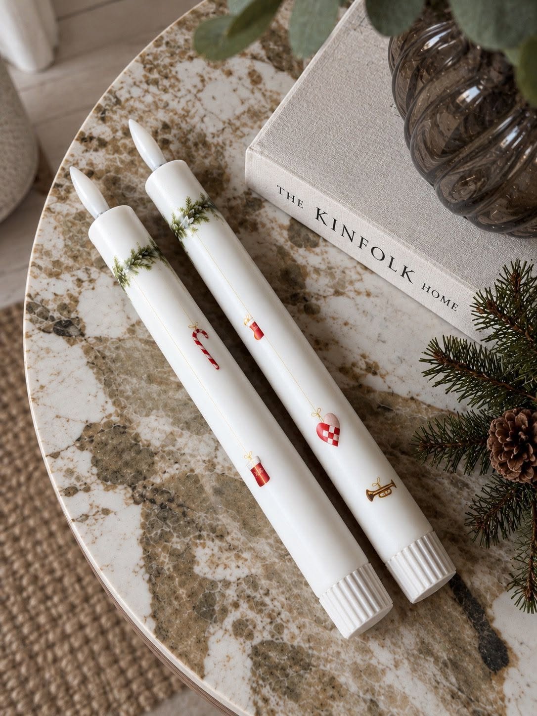 LED Dinerkaarsen 2 stuks - Kerst
