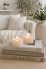 LED theelicht JUMBO 2 stuks - Witte wax